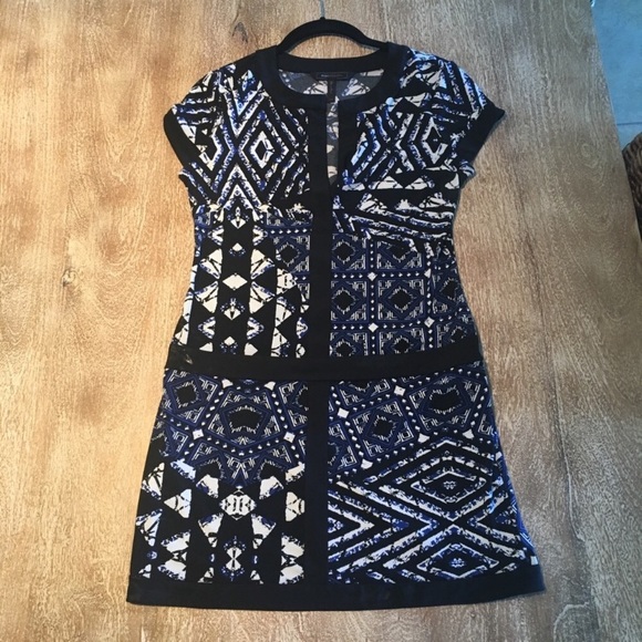 BCBGMaxAzria Dresses & Skirts - BCBGmaxazria blue and black dress XXS